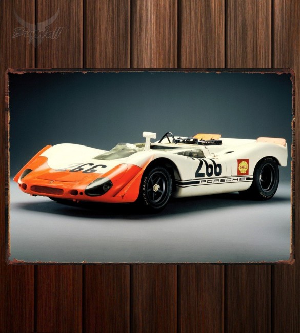 Металлическая табличка Porsche 908 02 Spyder Металлическая табличка Porsche 908 02 Spyder